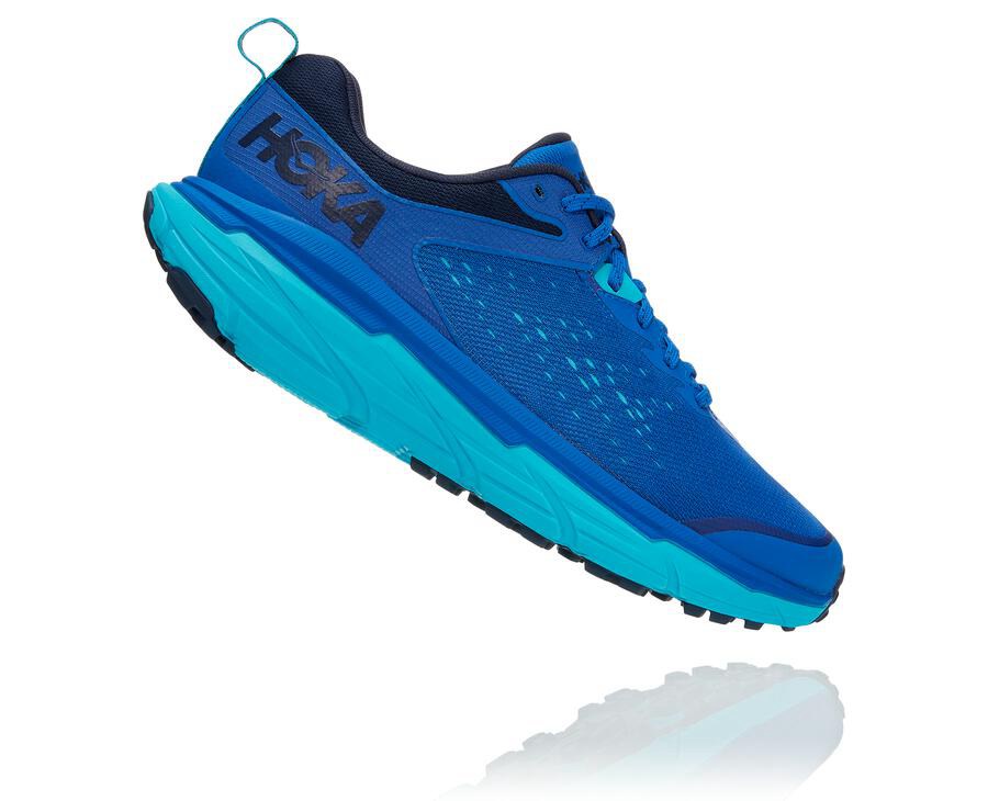 Trail Shoes Mens - Hoka One One Challenger ATR 6 - Blue - PKZHRNX-53